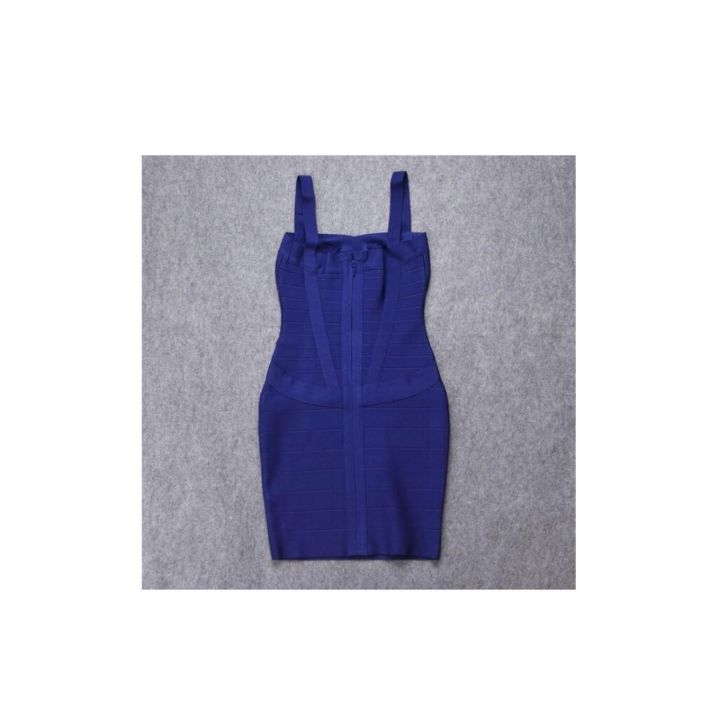 Spaghetti Strap Solid Mini Rayon Bandage Dress - … - image 4